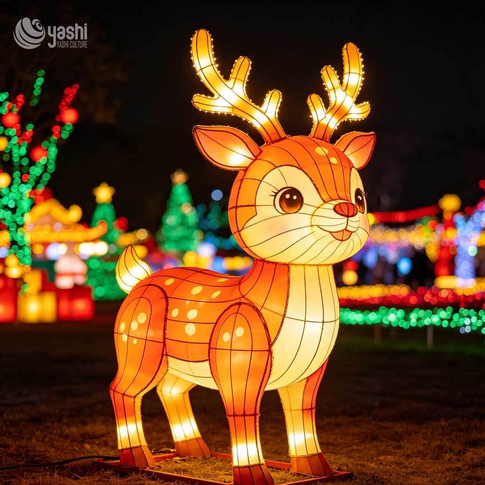 Custom LED Penguin Family Lantern Set, Outdoor Winter Animal Light Sculpture for Christmas Light Festival, Support Customization