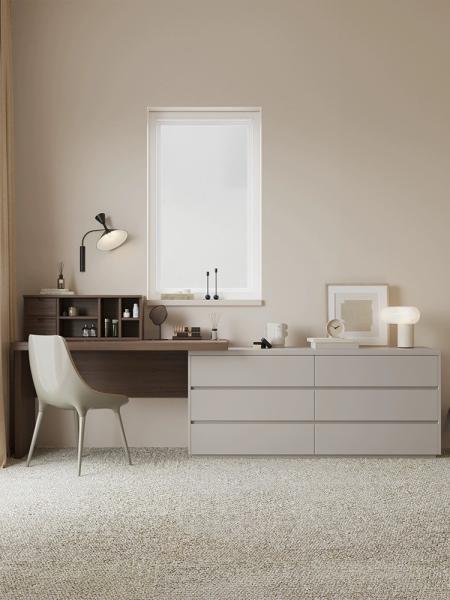 Cozy Bedroom Makeup Vanity Slimline Dressing Table With Mirror
