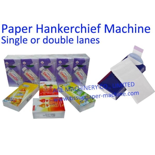 Double Lanes Mini Handkerchief Tissue Paper Machine