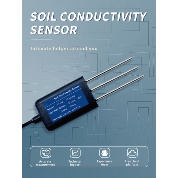 Accurate Soil EC Measurement with Modbus Conductivity Sensor IP67 Protection