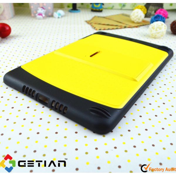 Yellow Attractive, Skidproof Effectively Protect PC + TPU Wallet Case / Ipad Mini Protective Case