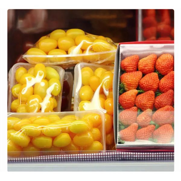 45cm 50cm Fresh Food PVC Cling Wrap Plastic Biodegradable Film For Food Packaging