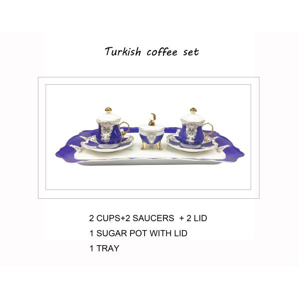 Arabic Turkish Fashion Coffee Cups Saucer Sets Porcelain Coffee Set