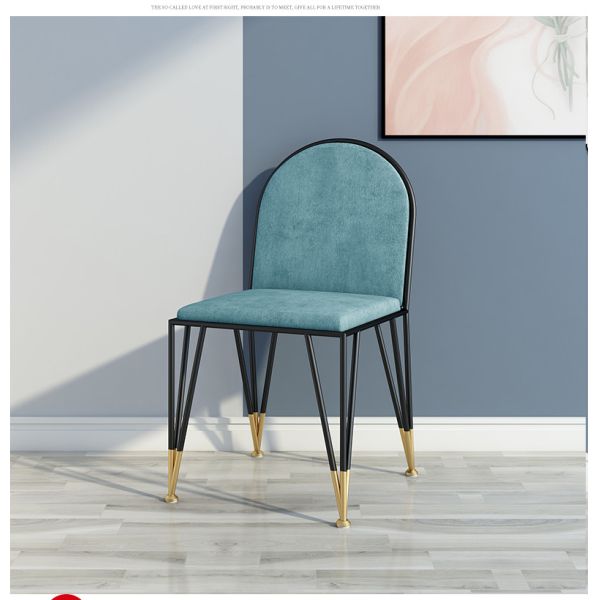 Fashionable Solid Wood Chairs / Metal Frame Dining Room Chairs