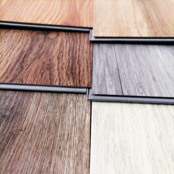 Diseño moderno 100% impermeable 5mm SPC Click LVT 4mm Vinyl Tejas de suelo de madera 6mm Relieve de piedra plástico suelo compuesto
