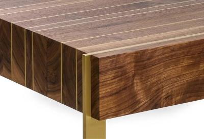 Decorative Polished Rustic Brass With Integrated Strips, Add Brass Inlay Woodworking