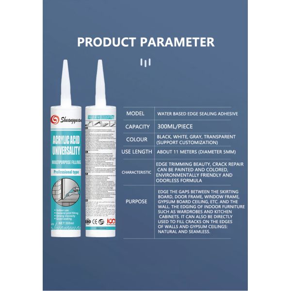 Professional Grade Acrylic Sealant Paintable Fast-Curing Shrink-Resistant