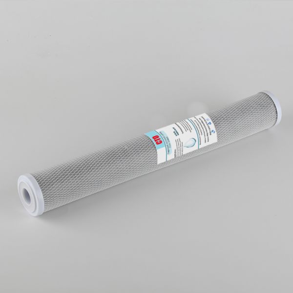 Commercial Water Vending Machine Filter 20 Inch Compressed Activated Carbon Cartridge