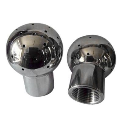 Durable Sanitary SS Rotating Cip Spray Ball Male / Female Thread Fixed