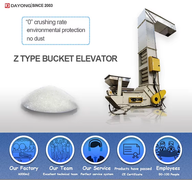 Automatic Granule Feeding Z Type Bucket Elevator Z Bucket Conveyor