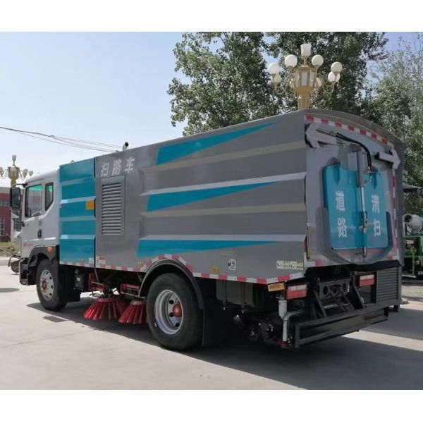 чистка вакуума Уилеров дороги 6 тележки дворника 4x2 голубая