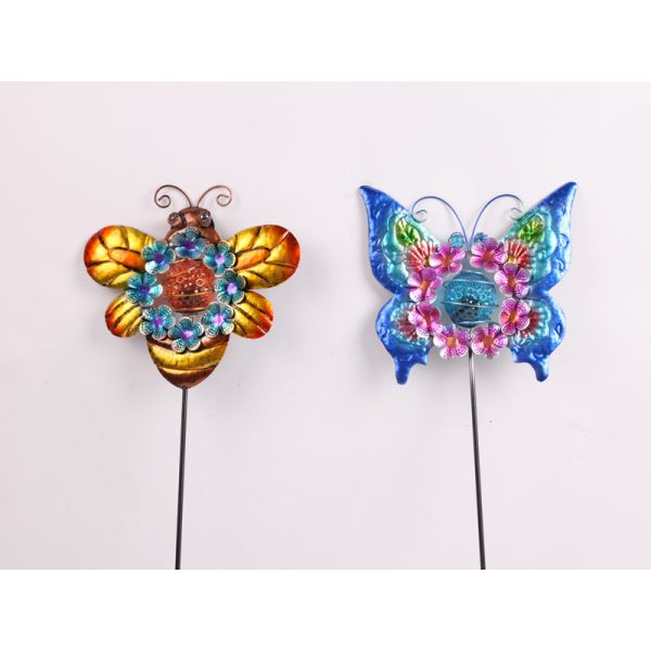 Multi Color Butterfly Shape Solar Garden Decorations 100mAh