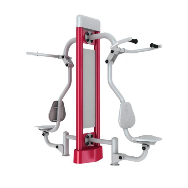 201 Stainless Steel Outdoor Workout Equipment Anti Uv Plastic