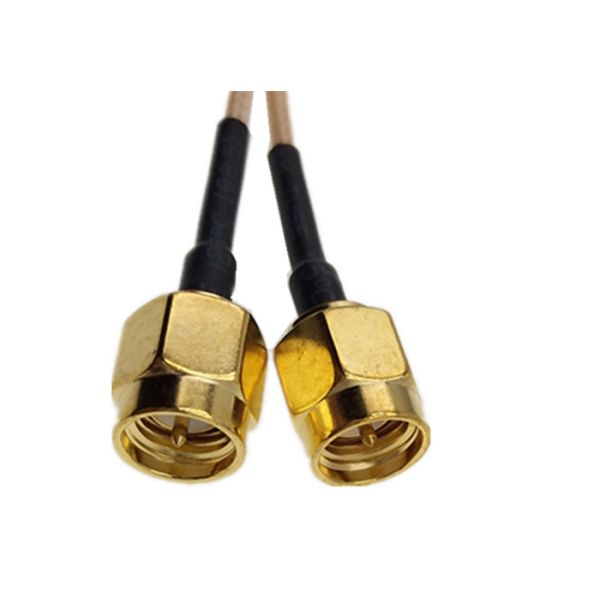 Rear Mounted Rf Coaxial Cable BNC Female To Sma Male Connector With RG178