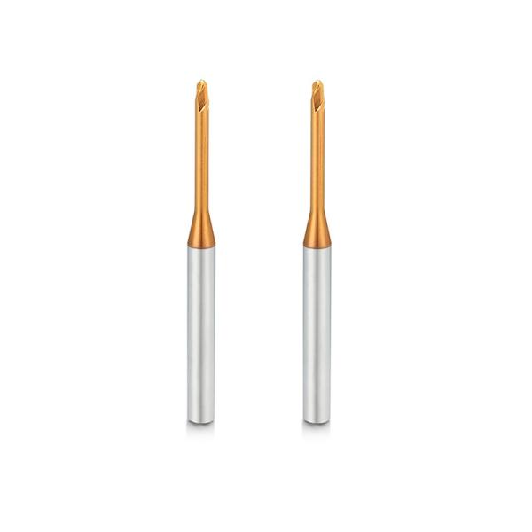 Micro Diameter 2 Flutes End Mill Long Neck With Carbide Material