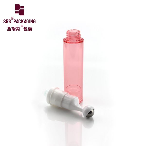5ml 10ml 12ml 15ml plastic roll on steel ball cosmetic refillable airless bottle