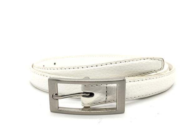 Alloy Buckle White 18mm Women's Fashion Leather Belts