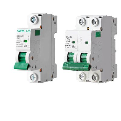 Low price High quality SWM-125 AC MCB 2P 100A circuit breaker miniature for solar panels