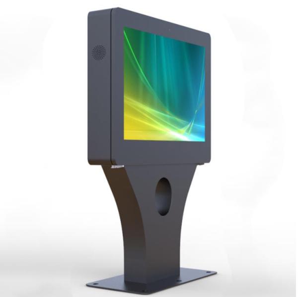 Free Standing Bus Stop Digital Signage 1920*1080 Resolution With Big Screen