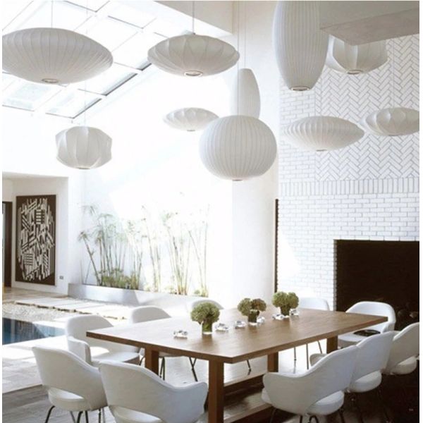 Современный минималистический многоформенный подвесок светлый шелк как скандинавская люстра для столовой