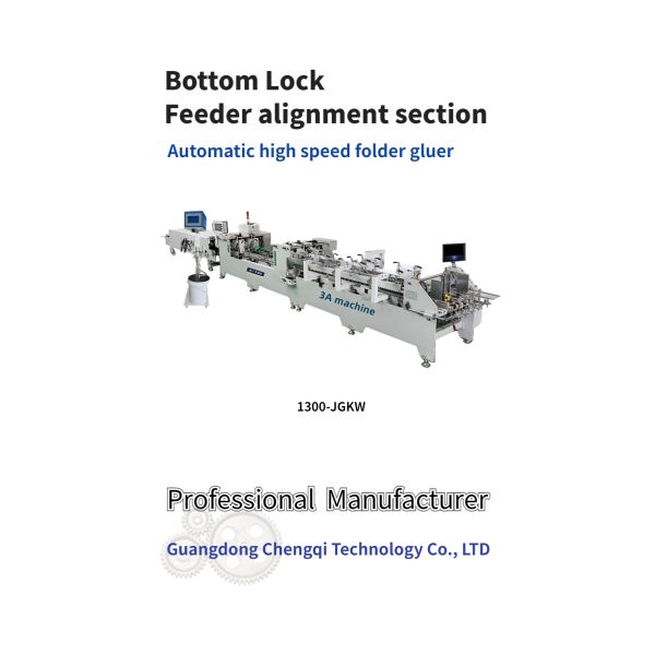 Paper Processing Machinery Dual- Lock Bottom Folding Gluing Machine for Corrugated Boxes