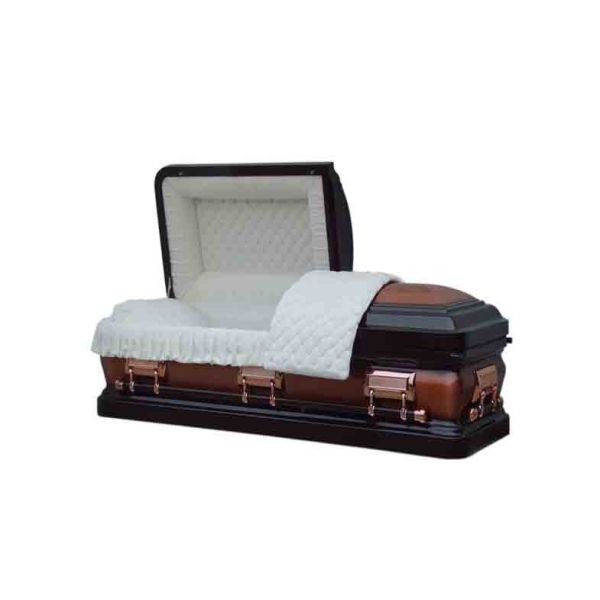 ataúd de acero del metal de 16 indicadores, ataúd fúnebre MC003 del estilo