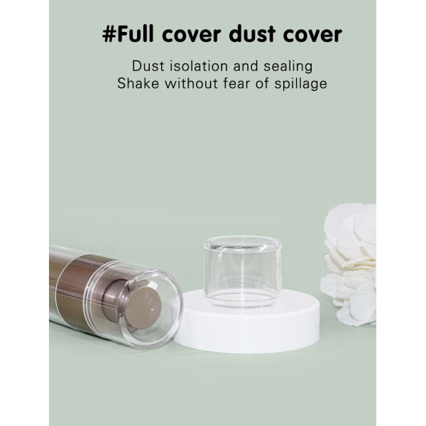 plastic 30ml 50ml airless bottle for liquid foundation and lotion