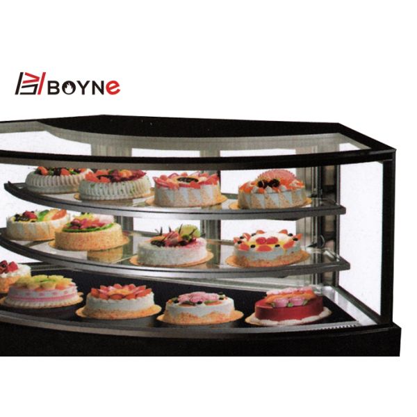 стеклянный замораживатель дисплея торта мороженого двери 900В, высокий холодильник дисплея печенья пропускаемости