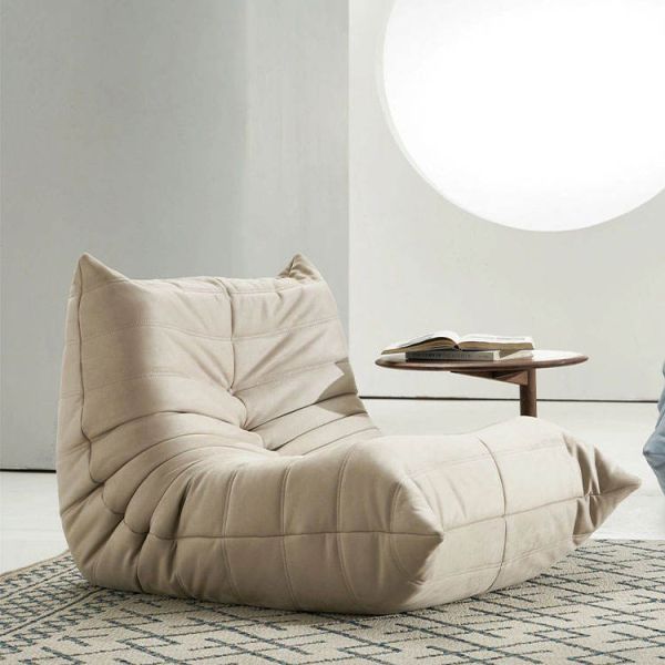 Arm Chair Modern Metal Legs Leather Cushion Lounge Chair and Ottoman Stylish Furniture for Living Room