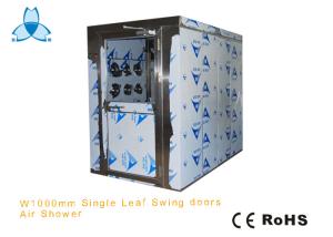 Large Single Leaf Swing Doors Stainless Steel Air Shower Room With Three Blowing