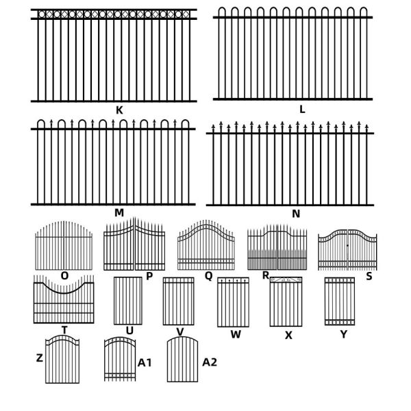 Durable Tubular Steel Fence Made From Galvanized Steel Pipe With Powder Coated Surface Treatment For Corrosion Resistance And Long Lasting