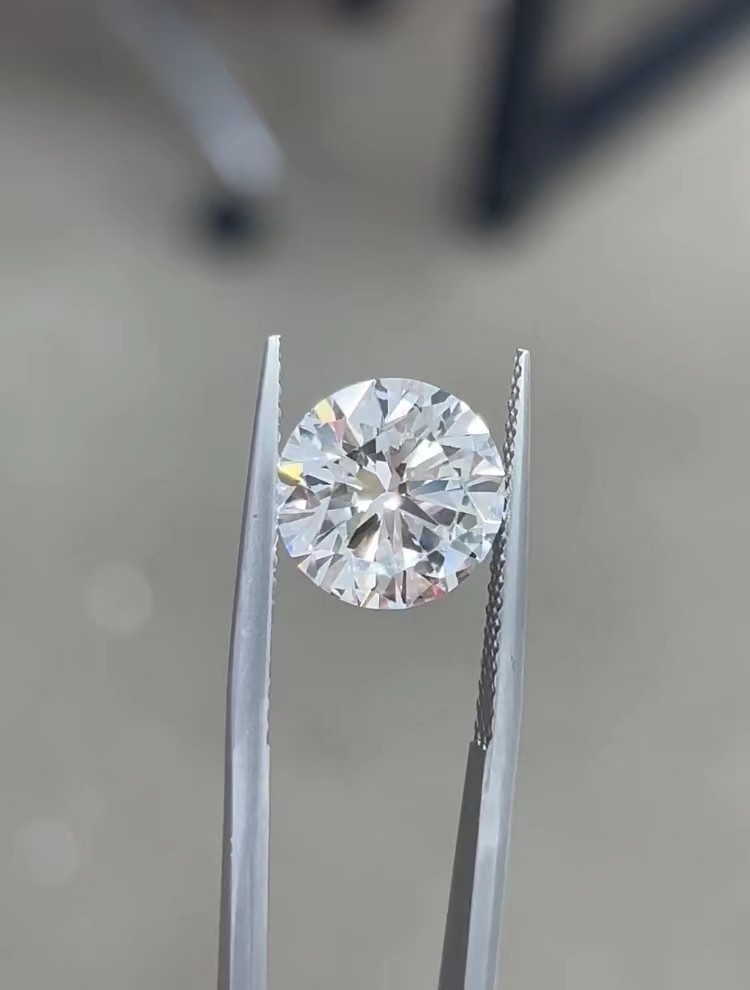 Большой размер 4ct Лабораторный синтетический бриллиант белый круглый бриллиантовый рез IGI сертифицированный
