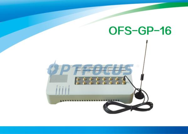 H.323 16 Channel SIP VOIP GSM Gateway White 500g 1 lb with Internal Attenna