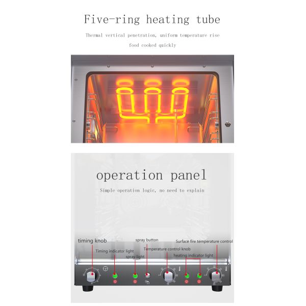 Коммерческая кухонная техника 35 кг Электрическая печь для хлеба с несколькими функциями