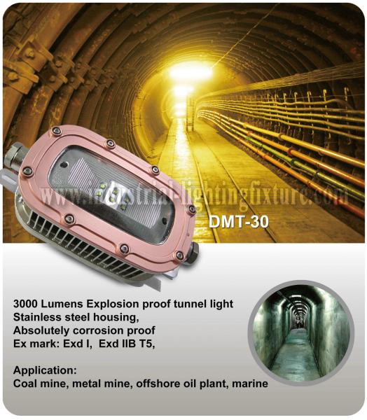 IP67 30 dispositivo elétrico de iluminação industrial à prova de explosões, 120 graus do diodo emissor de luz do watt 6500K
