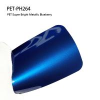 PET-PH264 PET Super Brillant Métallique Blueberry 7.5mil Enveloppe en vinyle pour voitures