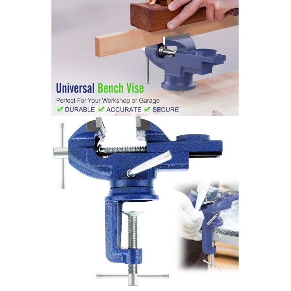Тиски таблицы 3 дюймов всеобщие основание шарнирного соединения 360 градусов быстрое регулируют