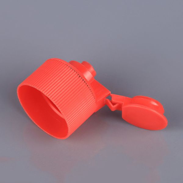 24mm 28mm Plastic Flip Top Caps For Bottles Red Black