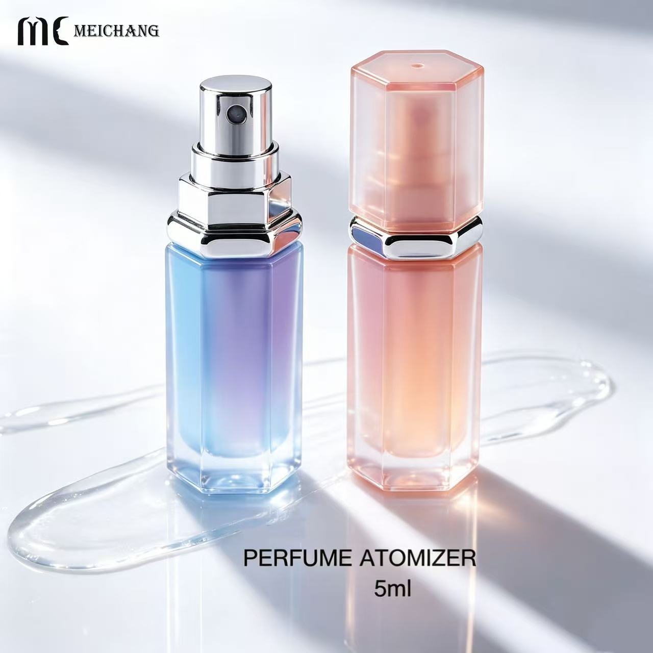 5ml Hexagon Perfume Atomizer,Custom Logo Refillable Mini Perfume Spray Bottle (MC-1207)