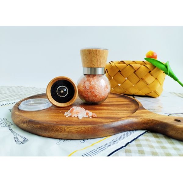 Molino de molienda de sal de vidrio tapa de molienda ajustable con núcleo de cerámica