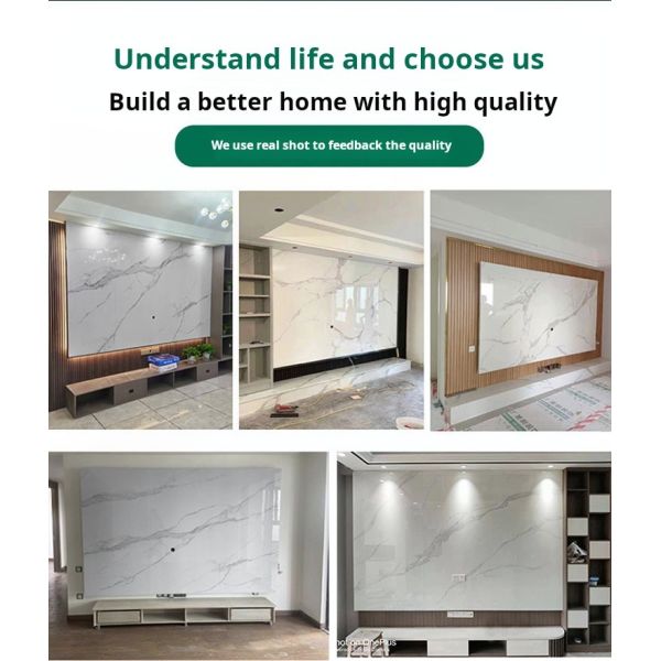 Ультрафиолетовые панели ПВХ ламинированный лист 1220*2440 мм Внутренний мраморный отдел пластмассовых панелей