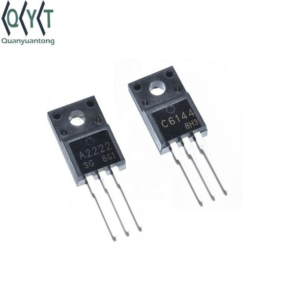 Transistor A2222 C6144 A2222 2SA2222 2SC6144 Bipolar Transistor PNP NPN 50V 10A 2W TO-220ML New Good Quality