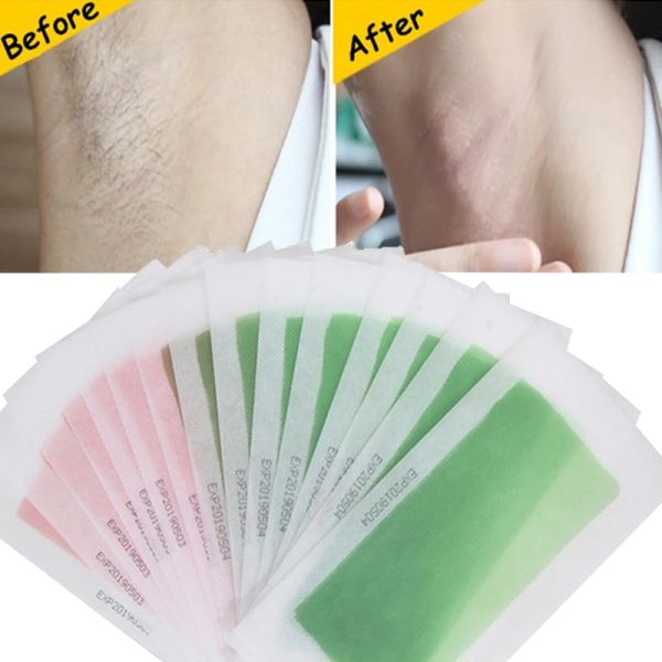 Customized Vacuum Hair Removal Wax Strips 4.5x9cm 9x18cm Double Side Wax Tape