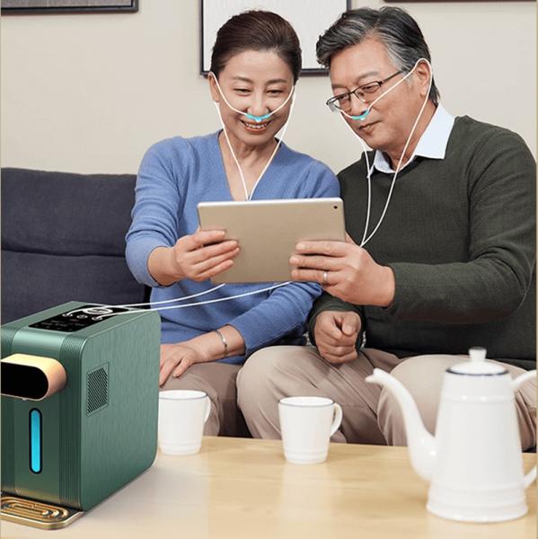Máquina portátil de inhalación de hidrógeno 900 ml/min con generador de agua de 2000 ppb