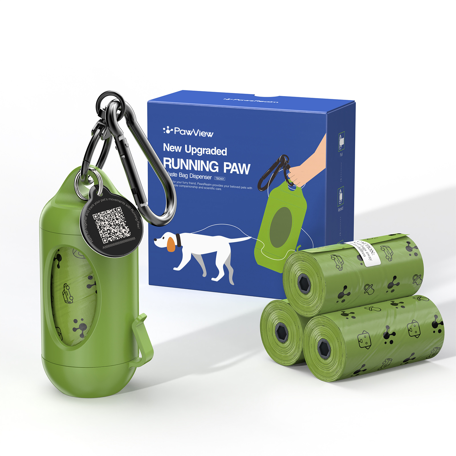 Biodegradable Dog Poop Bags with Dispenser - Eco-Friendly & Durable
