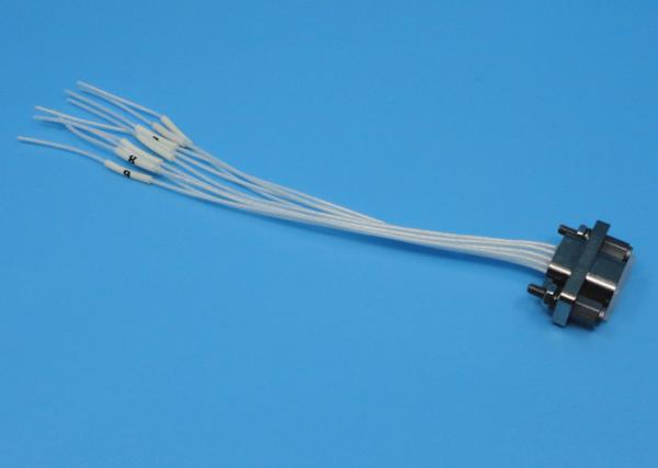 Comprimento do fio do conector de pinos 100mm do receptáculo 9 do conector da série da liga de alumínio J30j