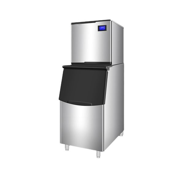 BLGC Commercial Stainless Steel High-Capacity Ice Cream Machine 500kg/Day Automatic Crystal Ice Cube Maker Water As Raw Material