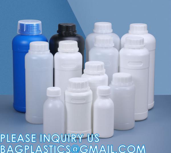 Sample Sealing, 500ml 1000ml HDPE Medical Chemical Usage Laboratory Powder Jar, Lab Plastic Reagent Bottle