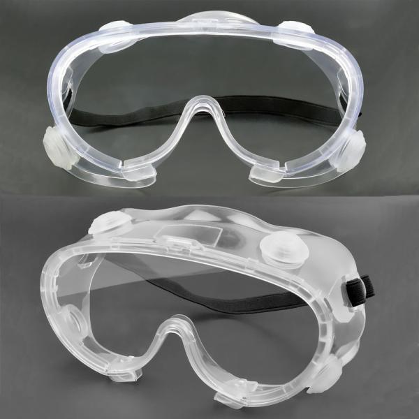 New Model Antifog Visor Vented Safety Silicone Protective Transparent Medical Goggles