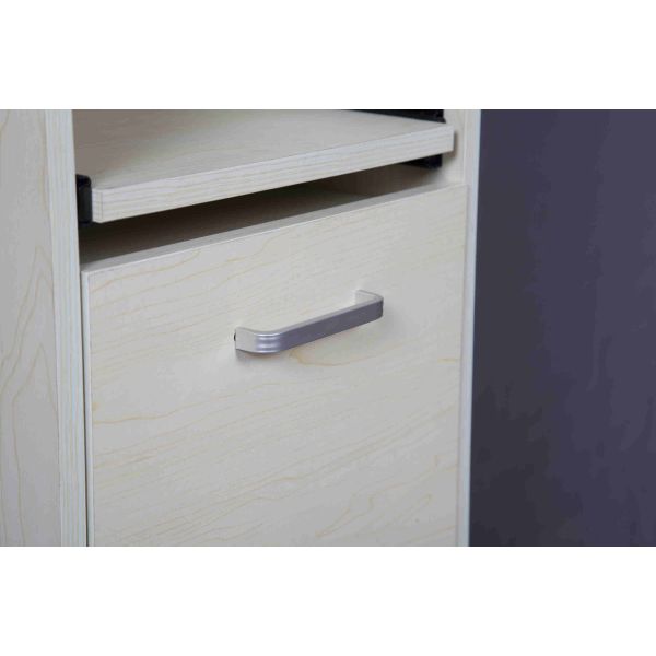 Multi Function Wooden Home Storage Shelves Slim Narrow Size For Living Room / Office